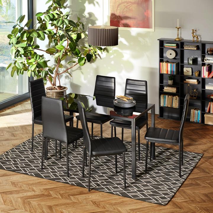 Produktbild tectake 8x Esszimmerstuhl