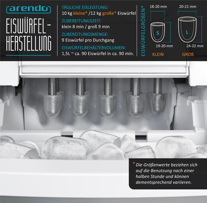 Image du produit Arendo Machine à glaçons (Fiche CH)