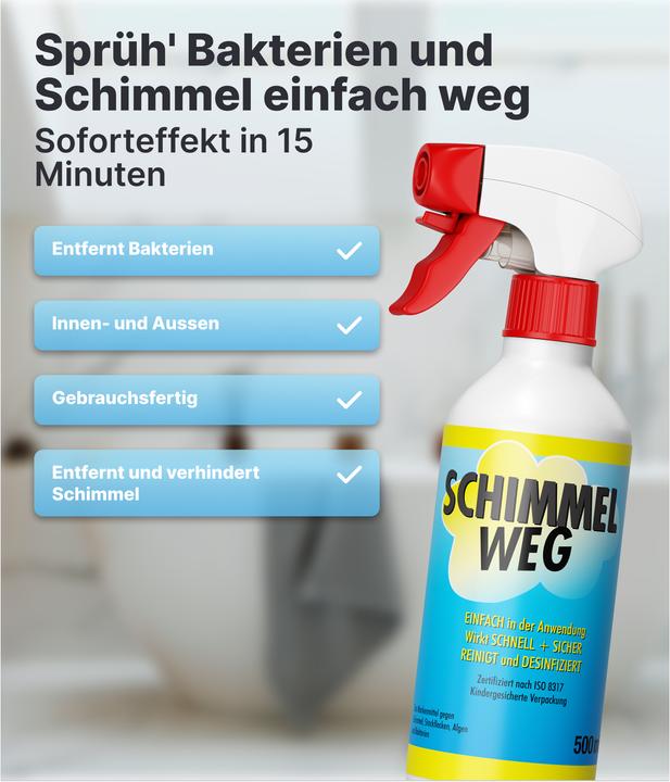 Actual product image Plid Anti-mould spray 1L for approx. 3m² / mould remover mould spray chlorine-free