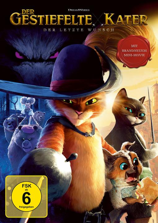 Produktbild Der gestiefelte Kater: Der letzte Wunsch - DVD (DVD, 2023, Englisch, Italienisch, Deutsch)
