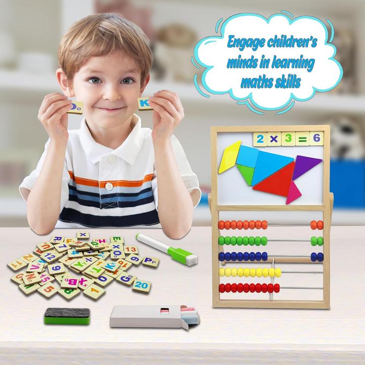 Actual product image Activity Board Primary school slide rule abacus, abacus calculator children's abacus counting frame with