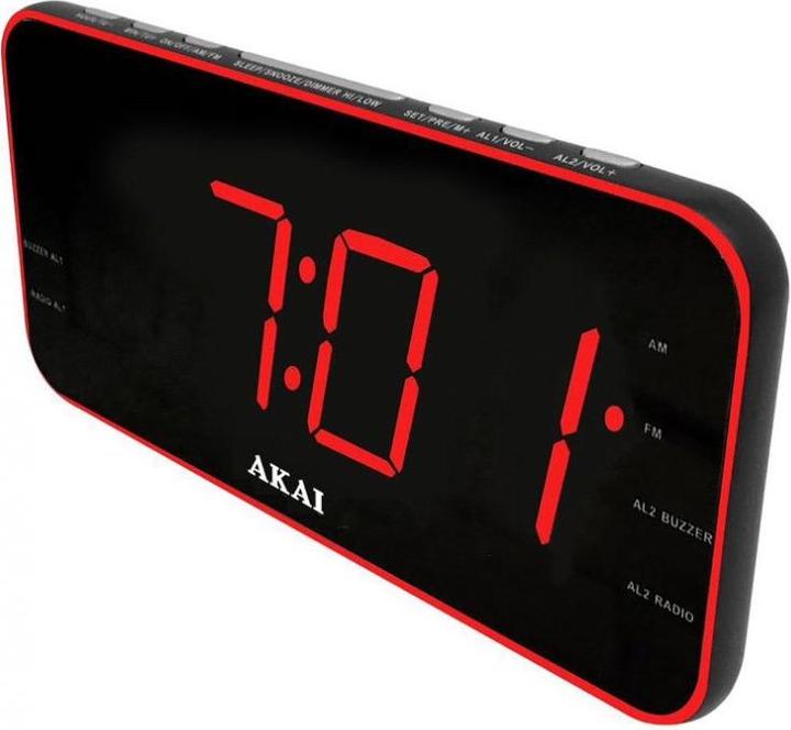 Image du produit Akai Professional ACR-3899 Horloge radio numérique noire