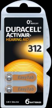 Image du produit Duracell Activair 312 (60 pcs, A312, 185 mAh)