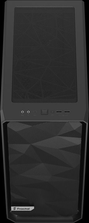 Actual product image Fractal Meshify 2 Compact Black TG Dark (mATX, Mini-ITX, ATX)