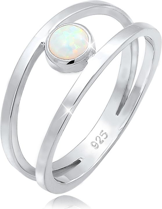 Elli Bandring Zweireihig Synthetischer Opal