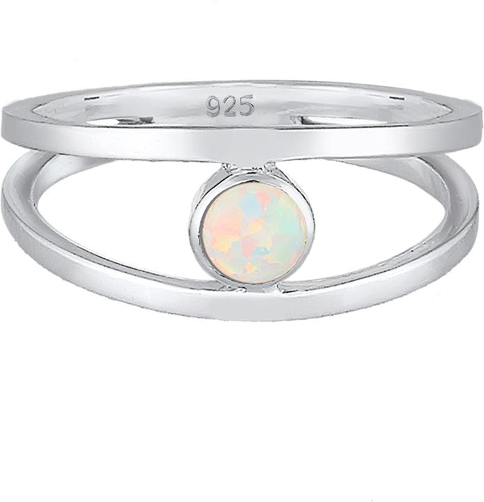 Produktbild Elli Bandring Zweireihig Synthetischer Opal (54, 925 Silber)