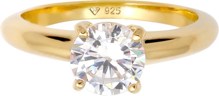 Immagine prodotto Elli Solitärring mit Zirkonia Kristall (58, 925 Argento)