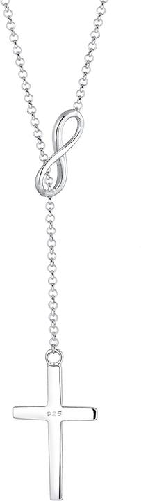 Immagine prodotto Elli Y-Kette mir Kreuz Infinity Symbol (Argento, 45 cm)