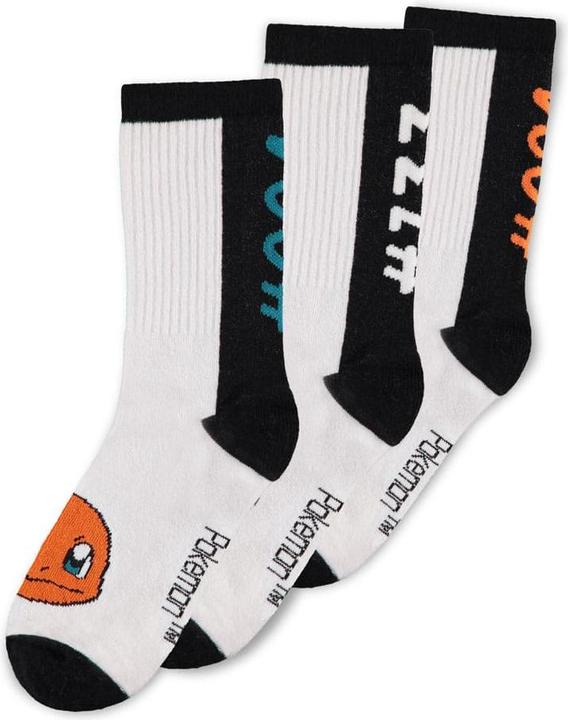 Produktbild Difuzed POKEMON - Trio - Pack de 3 Paires de Chaussettes Sport (T35-38) (3er Pack, 35, 38)