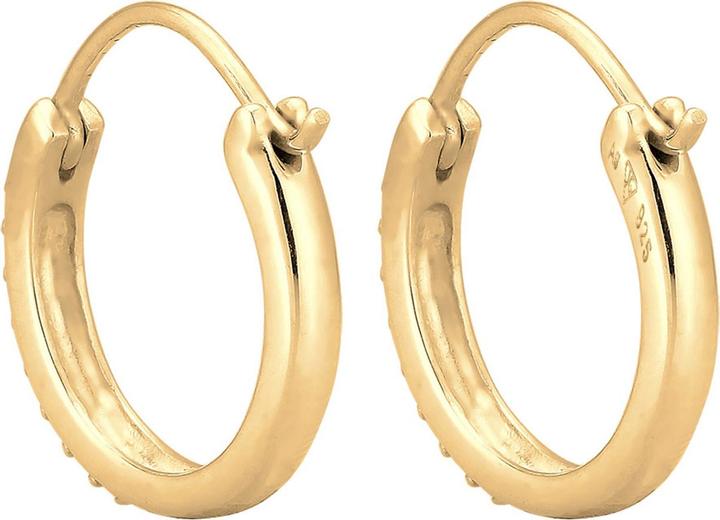 Actual product image Elli Creolen verziert mit Kristallen Regenbogenfarben (Sterling Silver)
