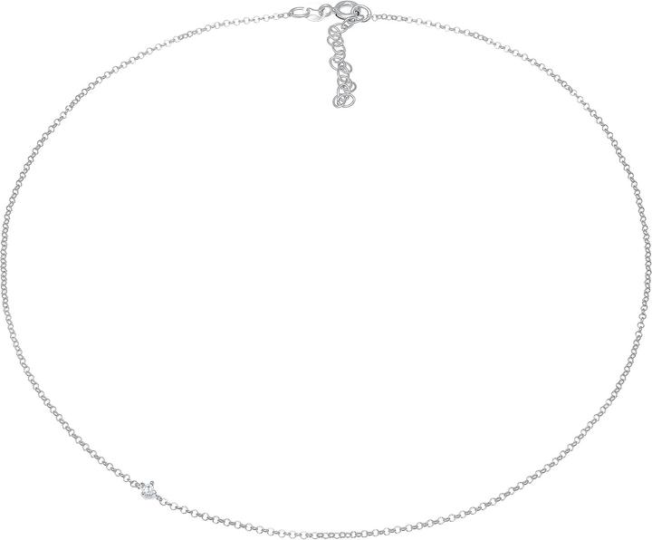 Image du produit Elli Choker Erbskette mit Zirkonia Kristall (Argent Sterling, 36 cm)