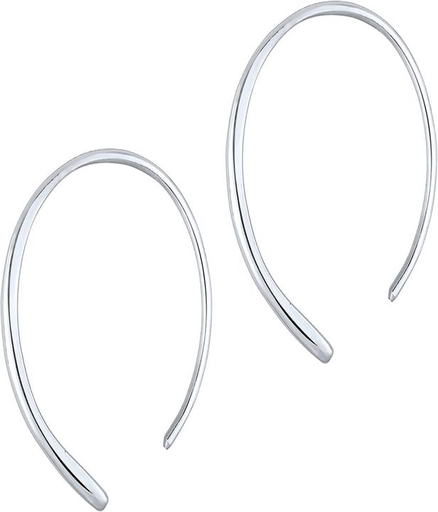 Elli Basic Creolen Offenes Design (Sterling Silber)