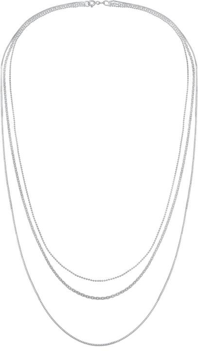 Actual product image Elli 3-lagige Kette (Sterling Silver, 45 cm)