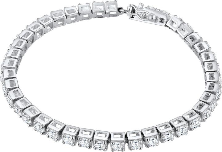 Immagine prodotto Elli Tennisarmband mit Zirkonia Kristallen (18 cm, Argento)