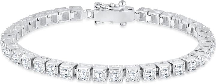 Immagine prodotto Elli Tennisarmband mit Zirkonia Kristallen (18 cm, Argento)