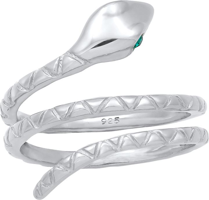 Actual product image Elli Schlangen Design mit Kristallen (50, 925 Silver)