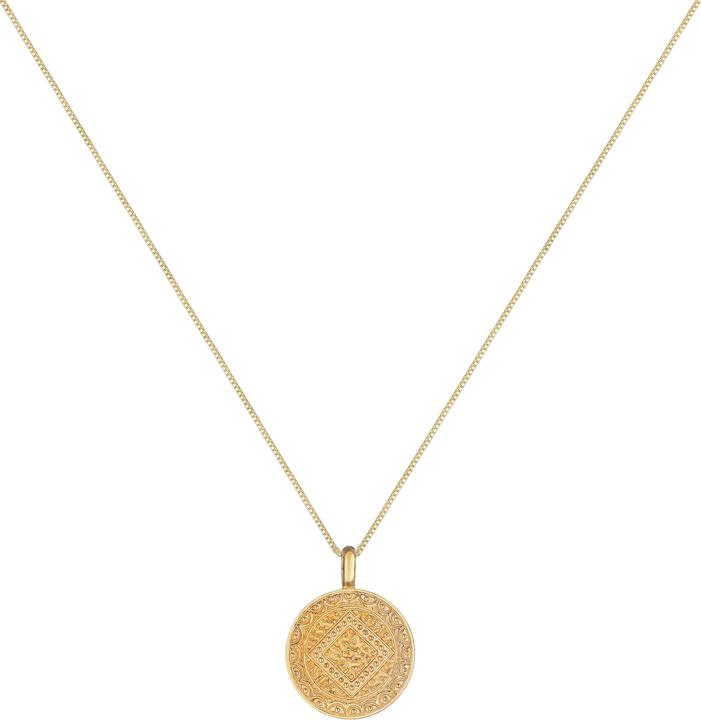 Produktbild Elli mit Plättchen-Anhänger Vintage Look (Sterling Silber, 60 cm)