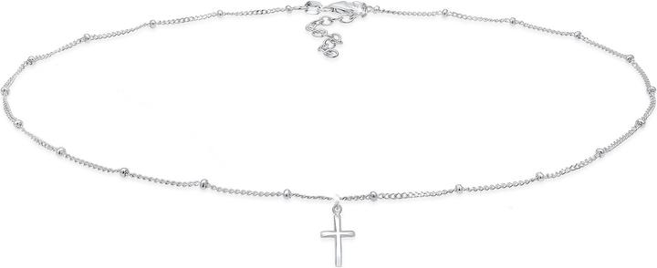 Actual product image Elli Choker Kugelkette Kreuz-Anhänger (Sterling Silver, 36 cm)