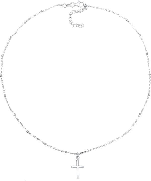 Actual product image Elli Choker Kugelkette Kreuz-Anhänger (Sterling Silver, 36 cm)