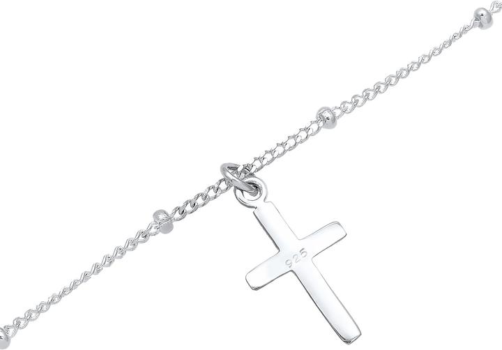 Actual product image Elli Choker Kugelkette Kreuz-Anhänger (Sterling Silver, 36 cm)