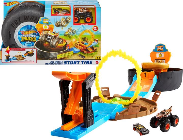 Produktbild Hot Wheels Monster Trucks - Stunt-Reifen-Spielset