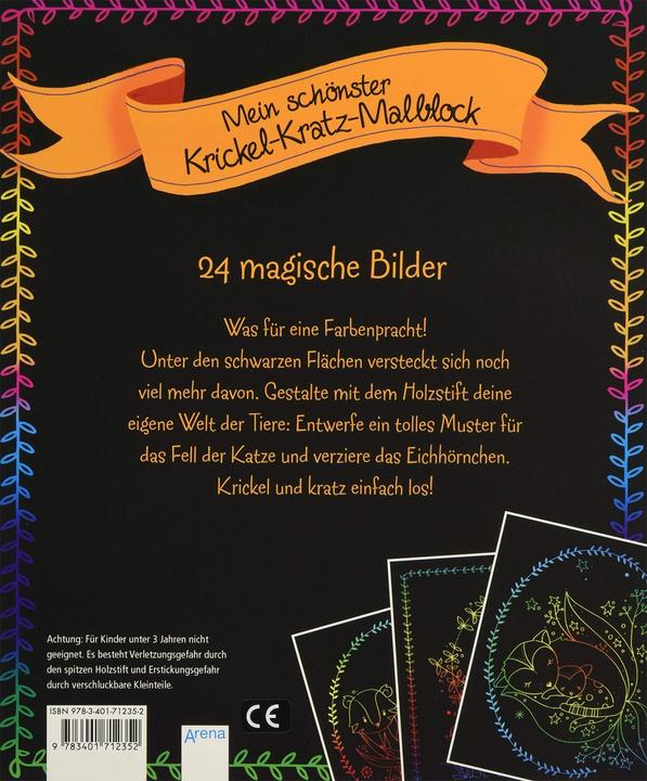 Produktbild Arena Mein schönster Krickel-Kratz-Malblock