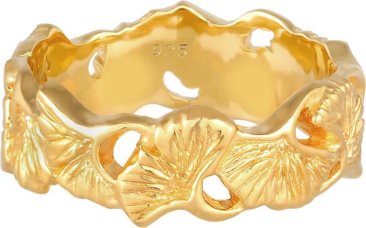 Actual product image Elli Bandring Ginkgo Blatt Design (52, 925 Silver)