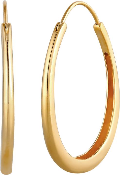 Image du produit Elli Basic Creolen Oval (Argent Sterling)