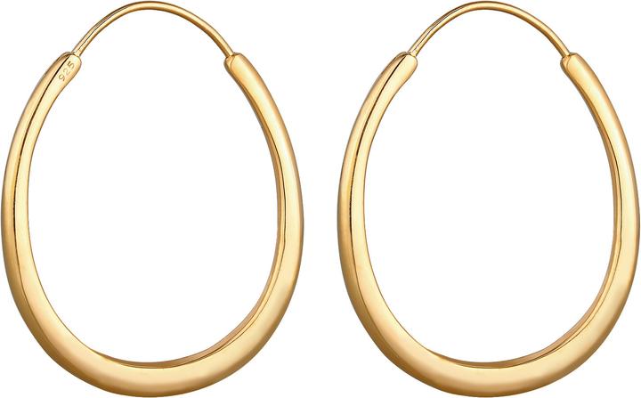 Image du produit Elli Basic Creolen Oval (Argent Sterling)