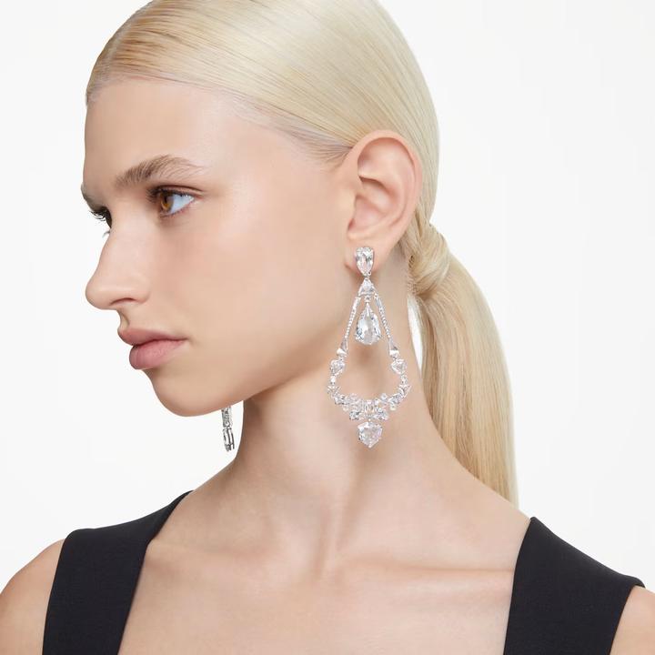 Image du produit Swarovski Mesmera Boucles d'oreilles Coupes diverses Chandelier Blanc (Métal Swarovski)