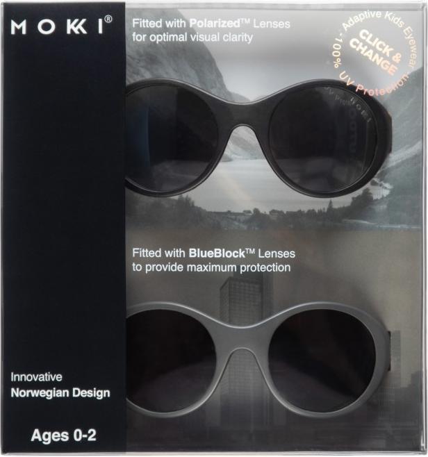 Produktbild Mokki Kinder Sonnenbrille schwarz 0-2 Jahre click & change