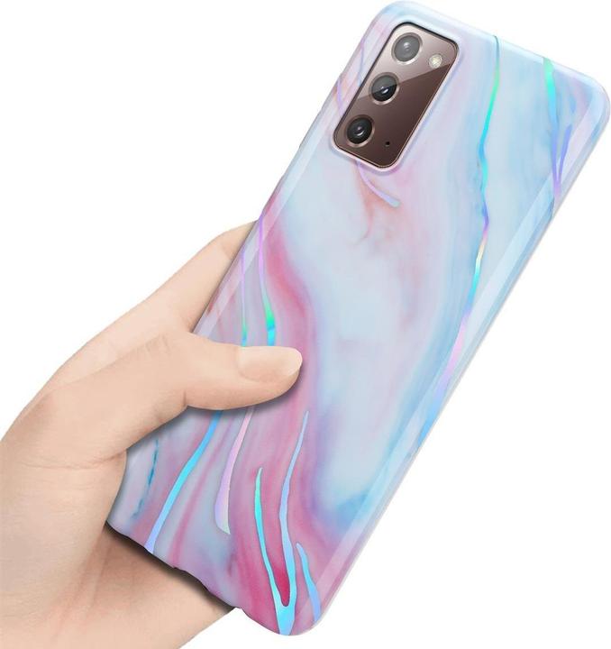 Produktbild Cadorabo IMD TPU Bunter Marmor Cover (Samsung Galaxy Note 20)
