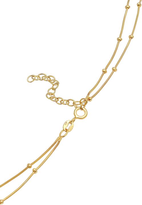 Actual product image Elli Choker Layer Plättchen Kugelkette (Sterling Silver, 38 cm)