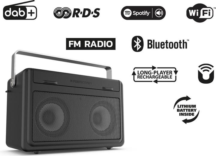Productafbeelding PerfectPro Audisse (DAB+, Internet radio, VHF, Bluetooth, WiFi)