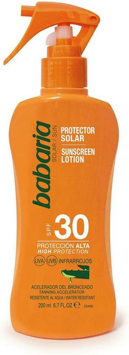 Produktbild Babaria Aloe Vera Body Lotion SPF30 200ml - Schwarz - Only UK (Sonnenlotion, SPF 30, 200 ml, 200 g)