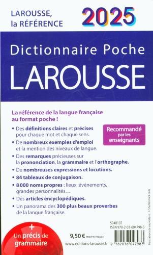 Image du produit Dictionnaire Larousse Poche - Edition 2025 (Français, Collectif, 2024)