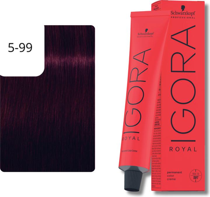 Produktbild Schwarzkopf Professional Igora Royal (5-99 Hellbraun Violett Extra)