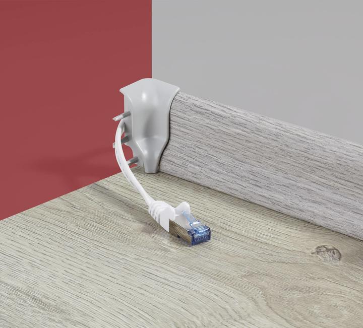 Immagine prodotto Renkforce Cavo di connessione di rete RJ45 CAT 6a U/FTP 0,50 m grigio altamente flessibile, con protezione (U/FTP, CAT6a, 0.50 m)