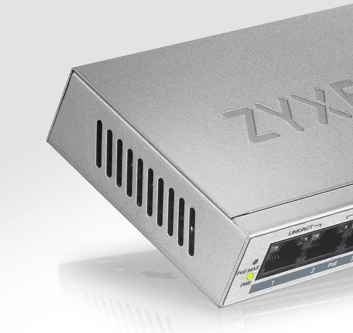 Actual product image Zyxel Switch GS1005-HP (GS1005HP-EU0101F) (5 Ports)