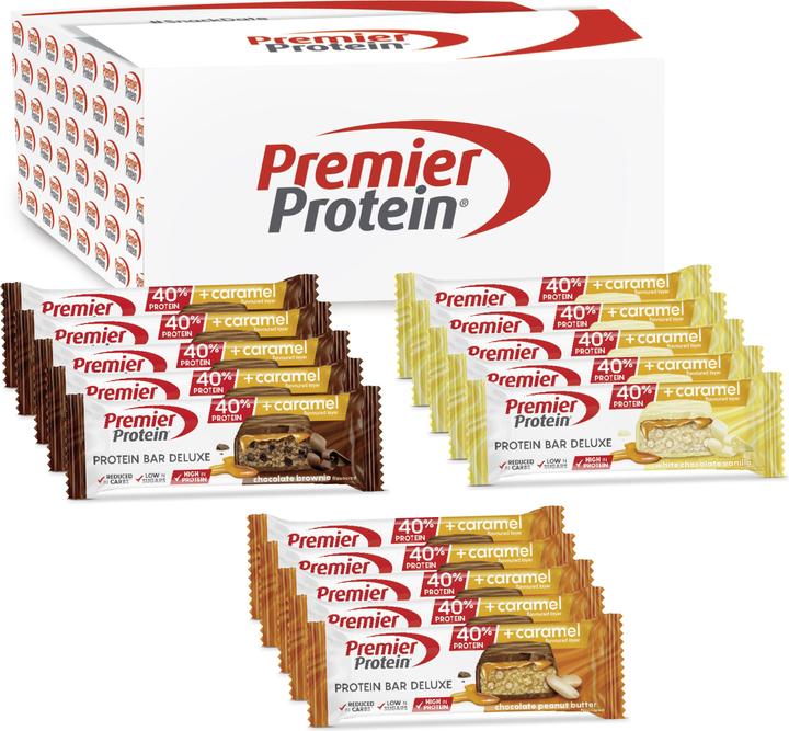 Immagine prodotto Premier Protein Deluxe (Cioccolato, Arachide, 15 pz., 750 g)