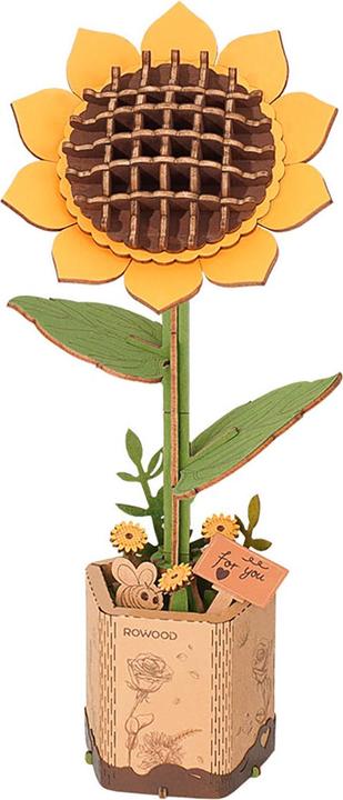 Image du produit Robotime Tournesol - Fleur en bois en kit