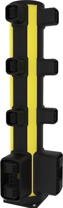 Actual product image kaiserkraft Pedestrian crash protection corner bollard, height 1160 mm, 8 connections