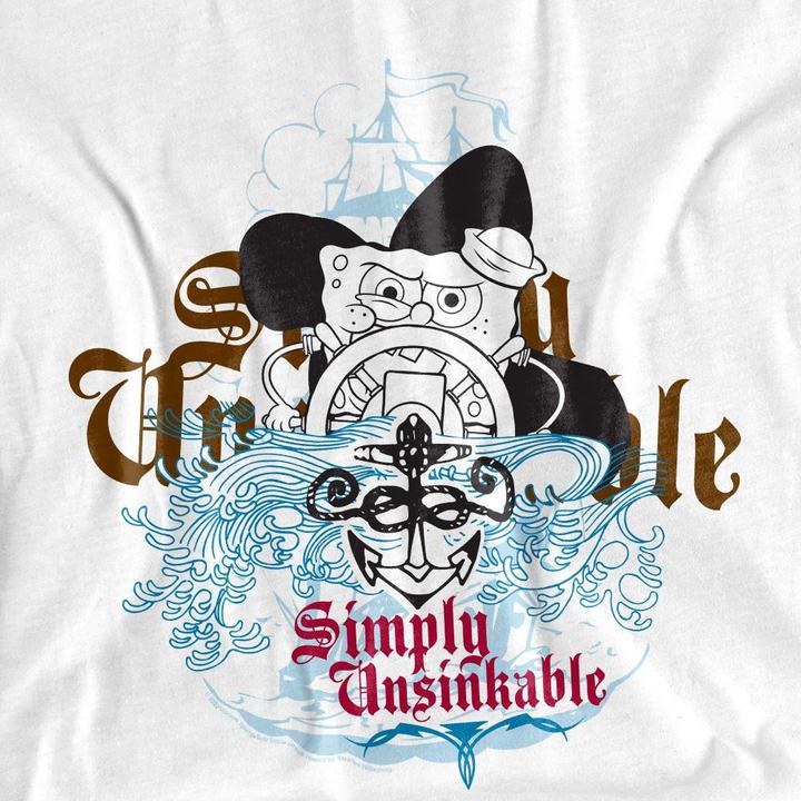 Immagine prodotto Spongebob Squarepants Simply Unsinkable Maglietta Adulto Unisex (S)