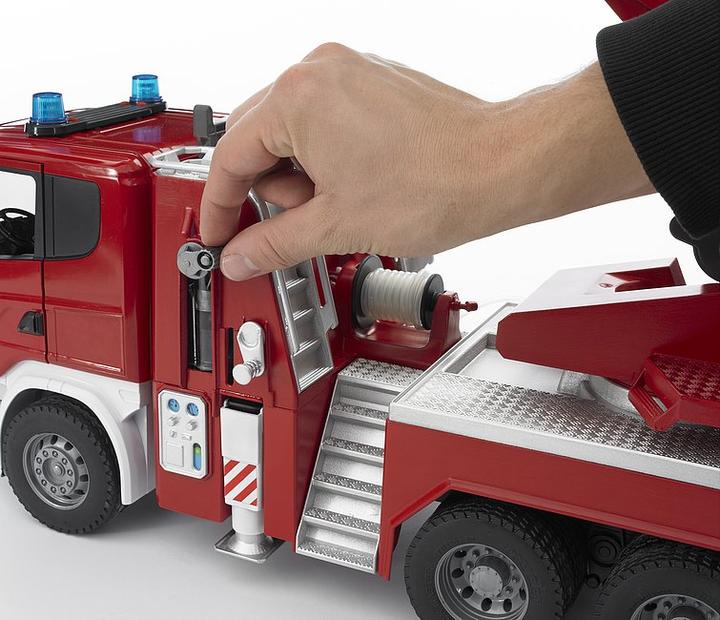 Image du produit Bruder Pompiers Scania de la série R avec échelle