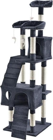 Image du produit Juskys Arbre à chat Sam's Pet Amy (170 cm, Gris foncé)