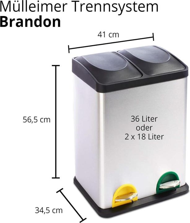 Produktbild Floordirekt Müll Trennsystem - Brandon (36 l)