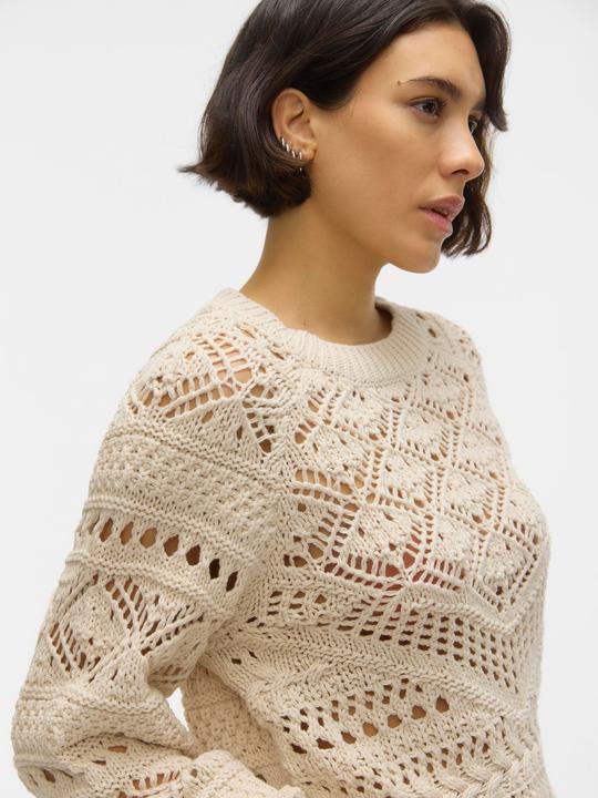 Produktbild Vero Moda Rundhals Ballonärmel Pullover Strickpullover (S)