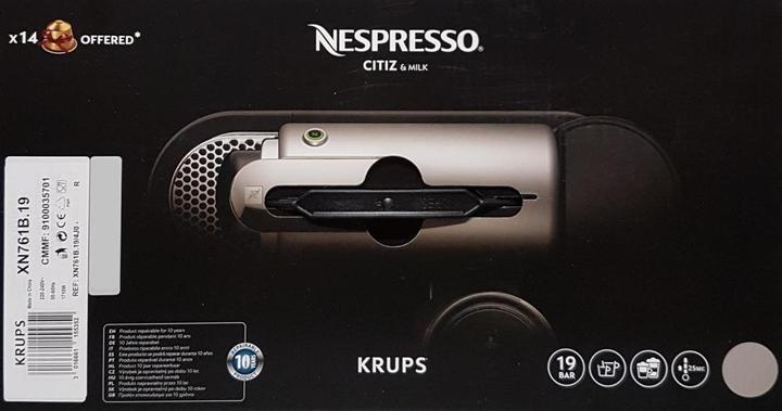 Actual product image Krups Nespresso CitiZ & Milk (NESPRESSO Original)
