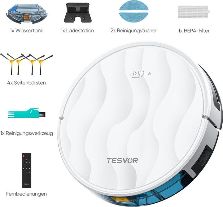 Actual product image Tesvor M2 Saugroboter (Robot vacuum)