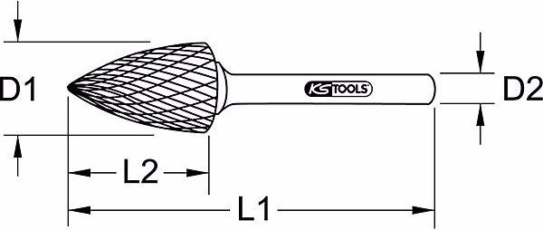 Immagine prodotto KS Tools HM forma di bava a punta G